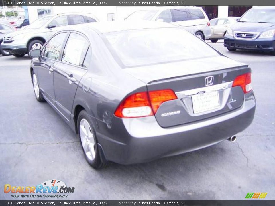 2010 Honda Civic LX-S Sedan Polished Metal Metallic / Black Photo #2