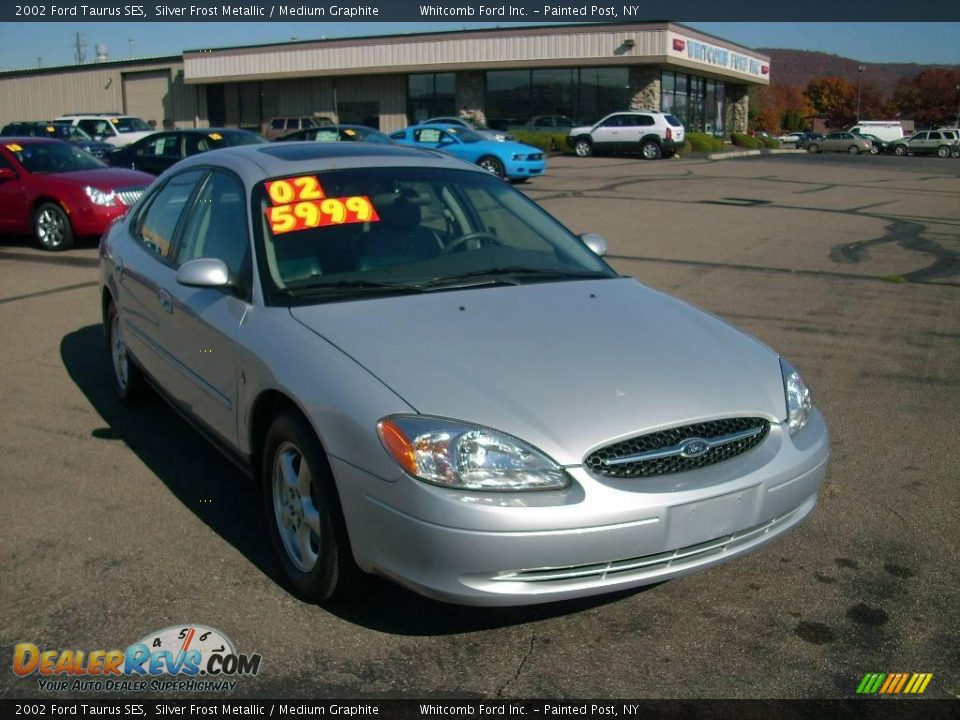 2002 Ford Taurus SES Silver Frost Metallic / Medium Graphite Photo #2