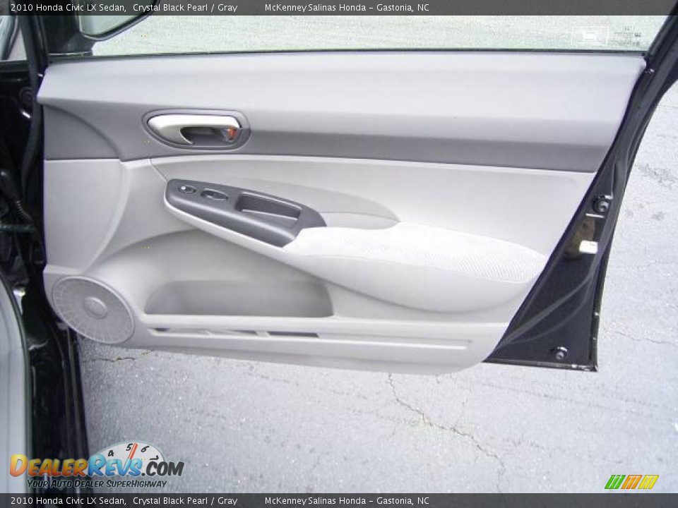 2010 Honda Civic LX Sedan Crystal Black Pearl / Gray Photo #17