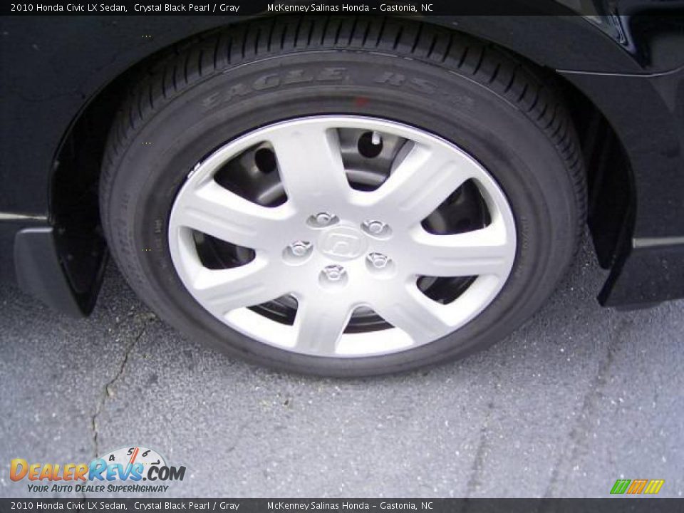 2010 Honda Civic LX Sedan Crystal Black Pearl / Gray Photo #18