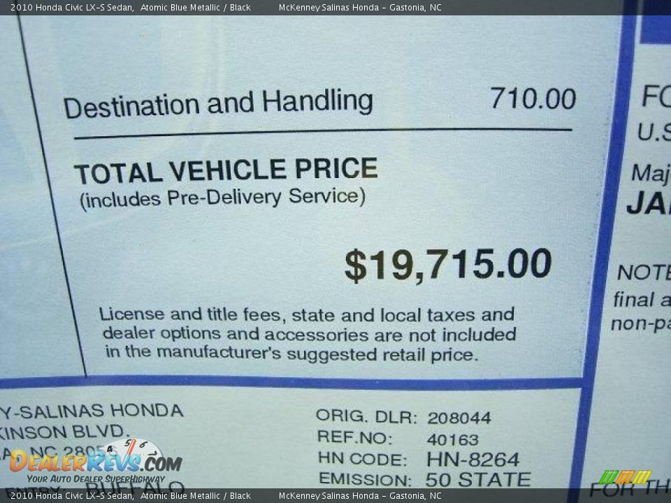 2010 Honda Civic LX-S Sedan Atomic Blue Metallic / Black Photo #11