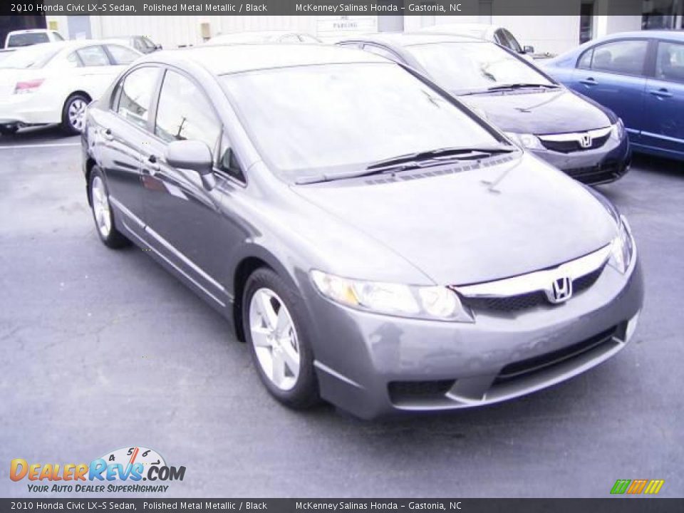 2010 Honda Civic LX-S Sedan Polished Metal Metallic / Black Photo #5