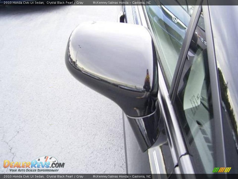 2010 Honda Civic LX Sedan Crystal Black Pearl / Gray Photo #19