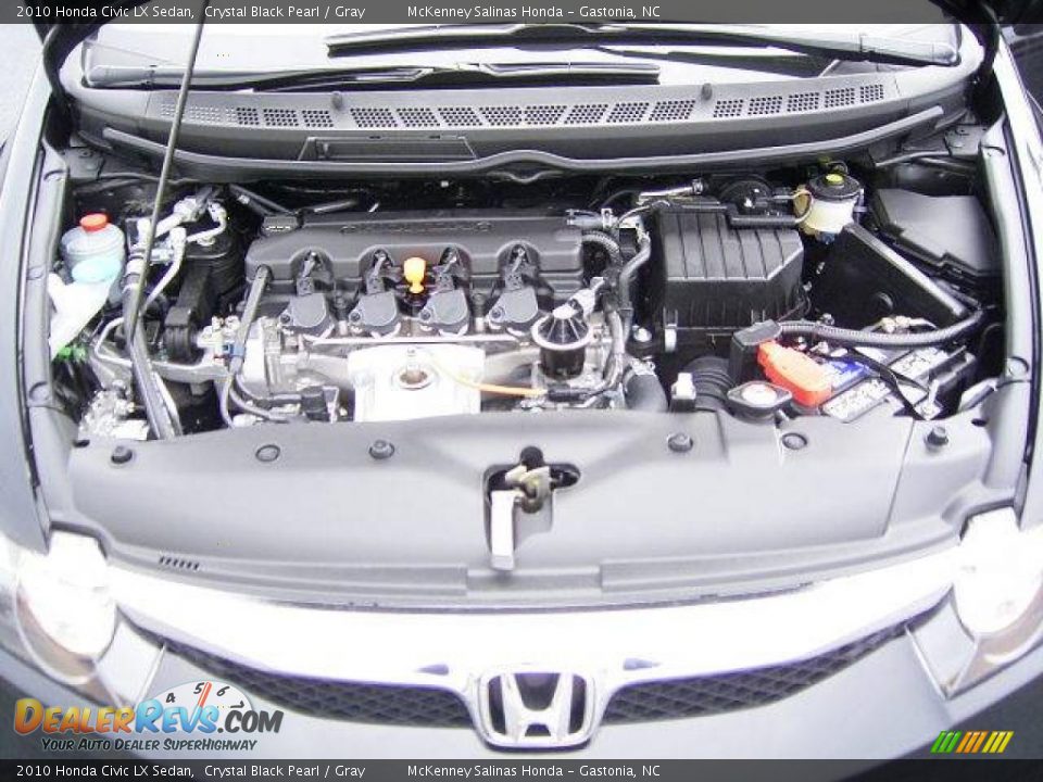2010 Honda Civic LX Sedan Crystal Black Pearl / Gray Photo #20