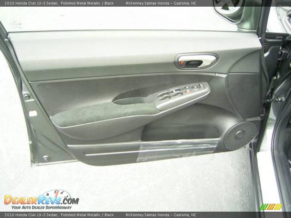 2010 Honda Civic LX-S Sedan Polished Metal Metallic / Black Photo #7