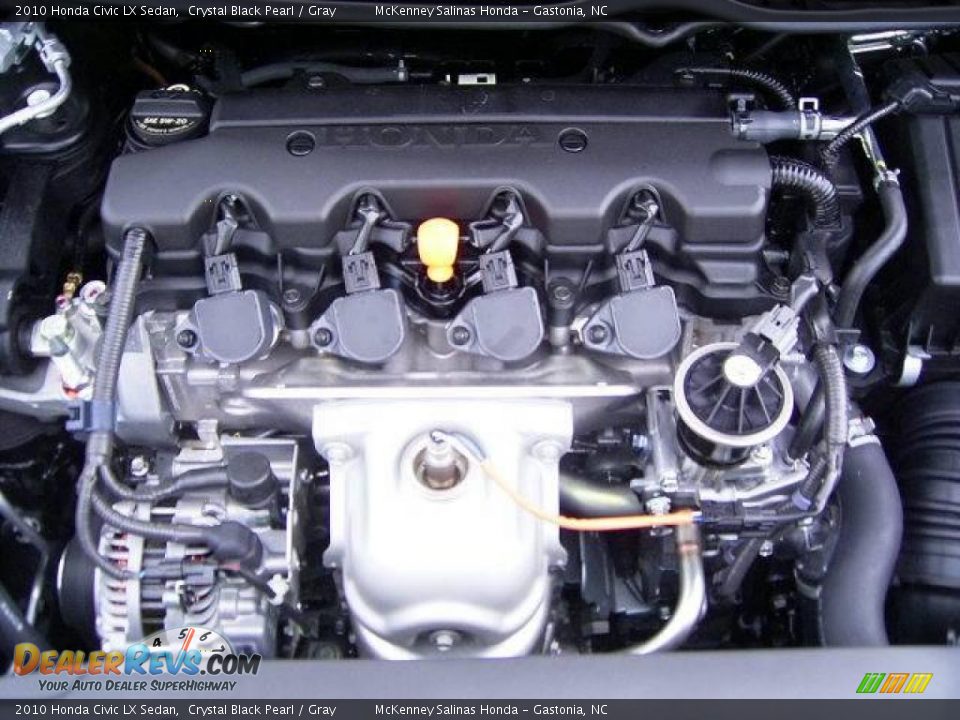 2010 Honda Civic LX Sedan Crystal Black Pearl / Gray Photo #21