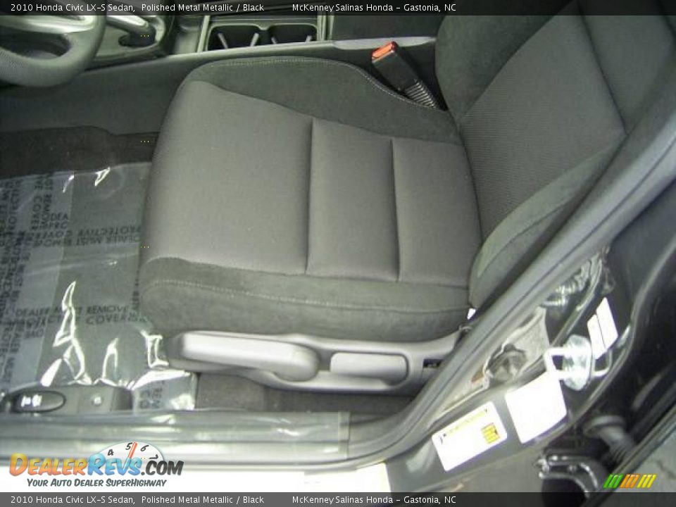 2010 Honda Civic LX-S Sedan Polished Metal Metallic / Black Photo #8