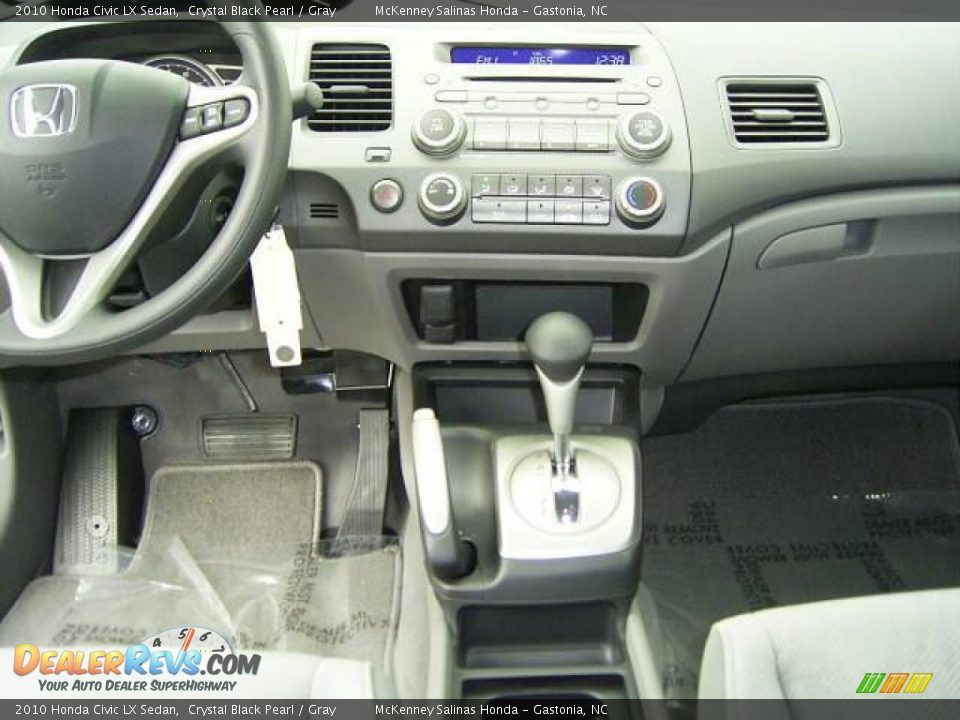 2010 Honda Civic LX Sedan Crystal Black Pearl / Gray Photo #23