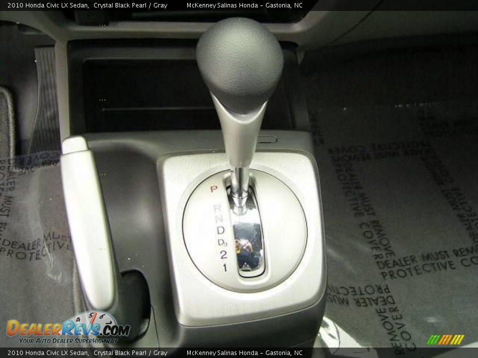 2010 Honda Civic LX Sedan Crystal Black Pearl / Gray Photo #24