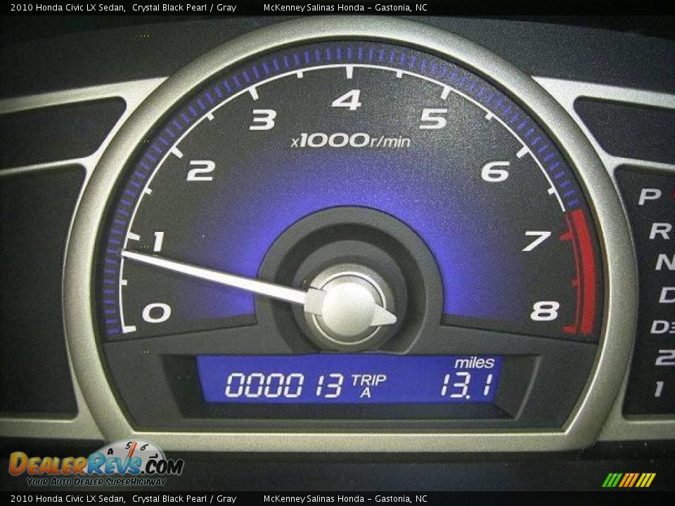 2010 Honda Civic LX Sedan Crystal Black Pearl / Gray Photo #26