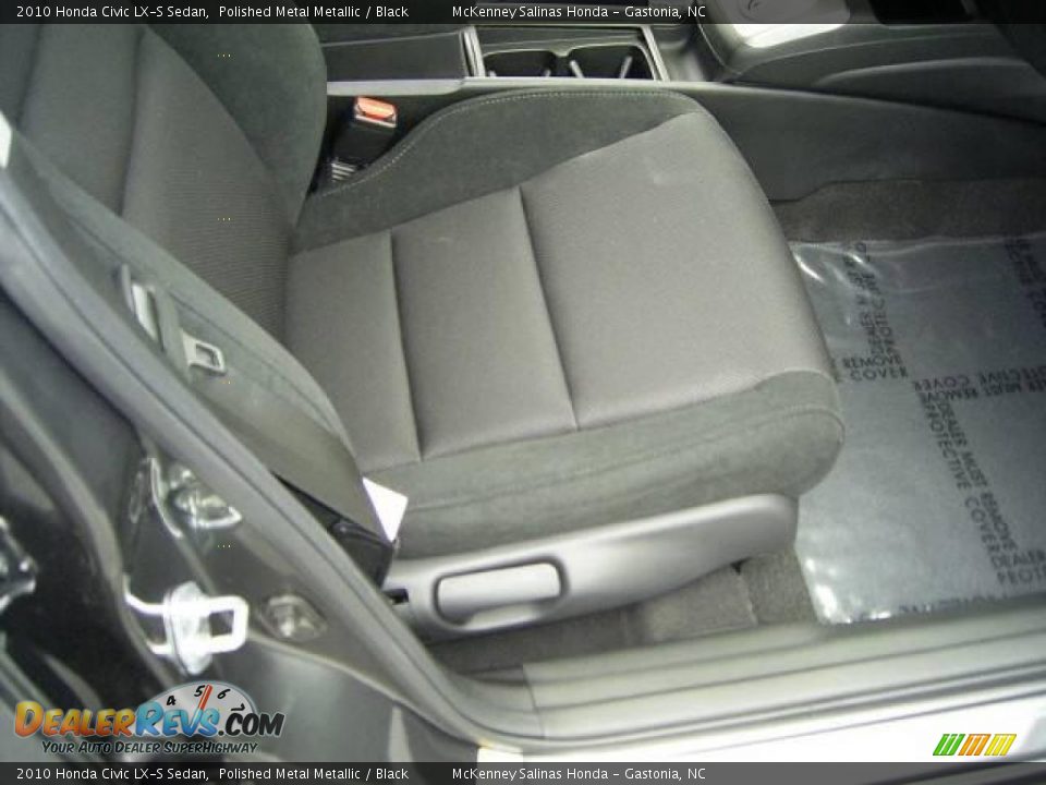 2010 Honda Civic LX-S Sedan Polished Metal Metallic / Black Photo #14
