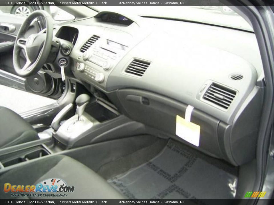 2010 Honda Civic LX-S Sedan Polished Metal Metallic / Black Photo #15