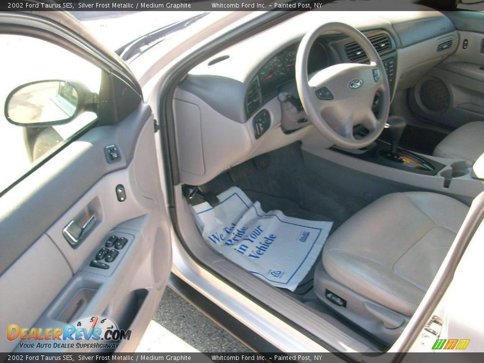 2002 Ford Taurus SES Silver Frost Metallic / Medium Graphite Photo #12