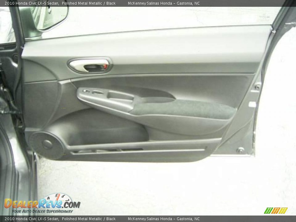 2010 Honda Civic LX-S Sedan Polished Metal Metallic / Black Photo #16