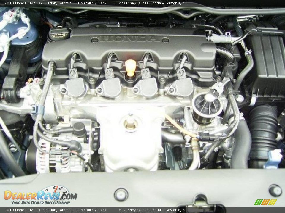2010 Honda Civic LX-S Sedan Atomic Blue Metallic / Black Photo #21