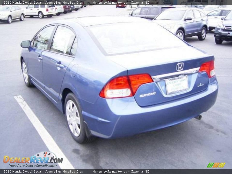 2010 Honda Civic LX Sedan Atomic Blue Metallic / Gray Photo #2
