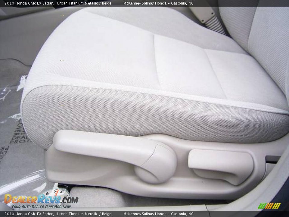 2010 Honda Civic EX Sedan Urban Titanium Metallic / Beige Photo #10