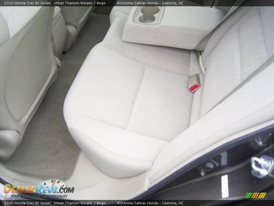 2010 Honda Civic EX Sedan Urban Titanium Metallic / Beige Photo #12