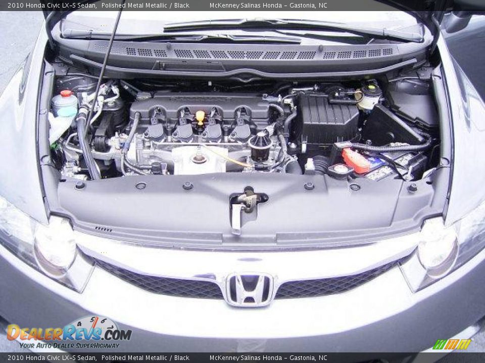 2010 Honda Civic LX-S Sedan Polished Metal Metallic / Black Photo #19