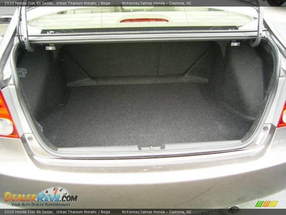 2010 Honda Civic EX Sedan Urban Titanium Metallic / Beige Photo #13