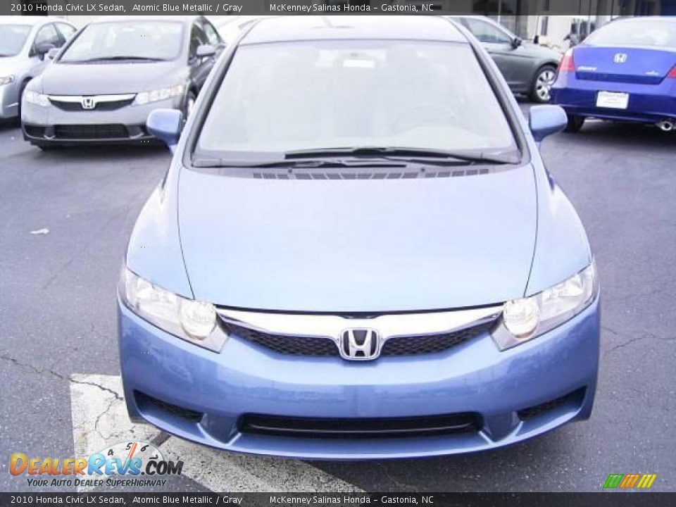 2010 Honda Civic LX Sedan Atomic Blue Metallic / Gray Photo #6
