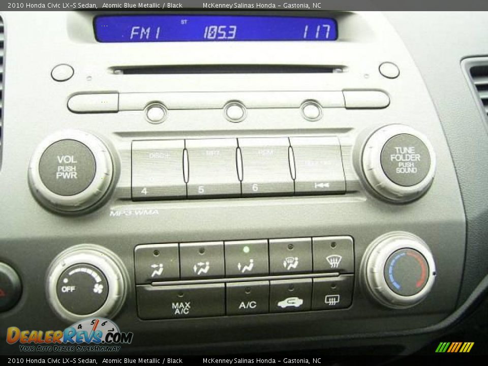 2010 Honda Civic LX-S Sedan Atomic Blue Metallic / Black Photo #25