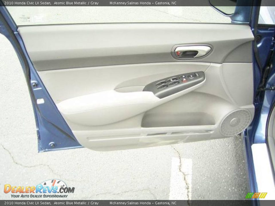2010 Honda Civic LX Sedan Atomic Blue Metallic / Gray Photo #7