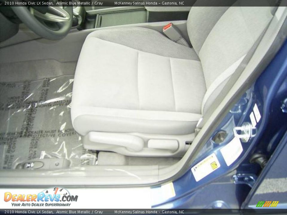 2010 Honda Civic LX Sedan Atomic Blue Metallic / Gray Photo #8