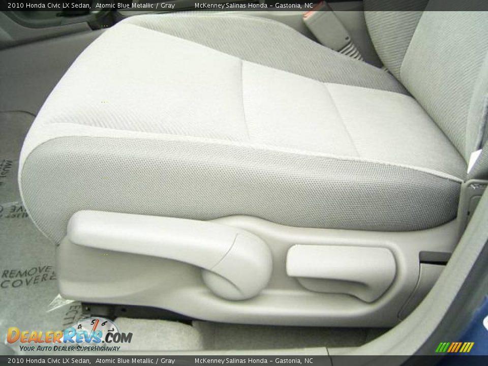 2010 Honda Civic LX Sedan Atomic Blue Metallic / Gray Photo #9