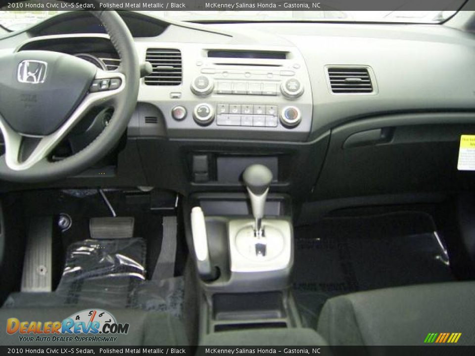 2010 Honda Civic LX-S Sedan Polished Metal Metallic / Black Photo #22