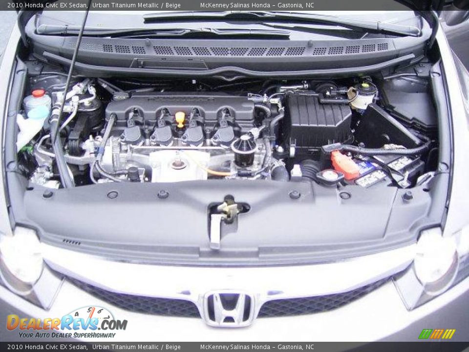 2010 Honda Civic EX Sedan Urban Titanium Metallic / Beige Photo #20