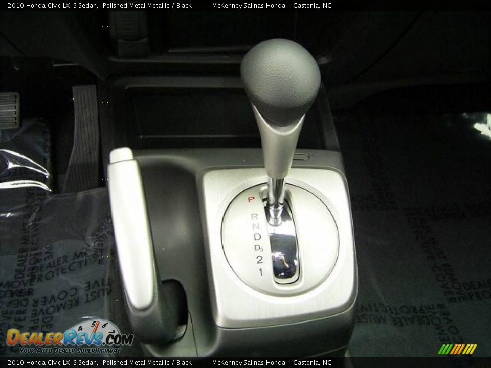 2010 Honda Civic LX-S Sedan Polished Metal Metallic / Black Photo #24