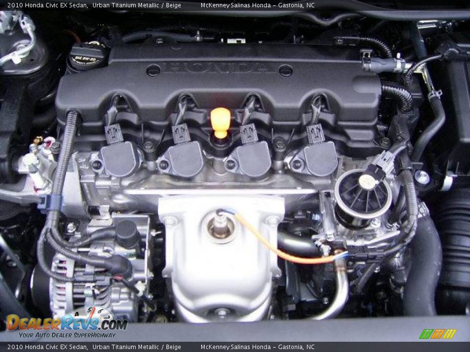 2010 Honda Civic EX Sedan Urban Titanium Metallic / Beige Photo #21