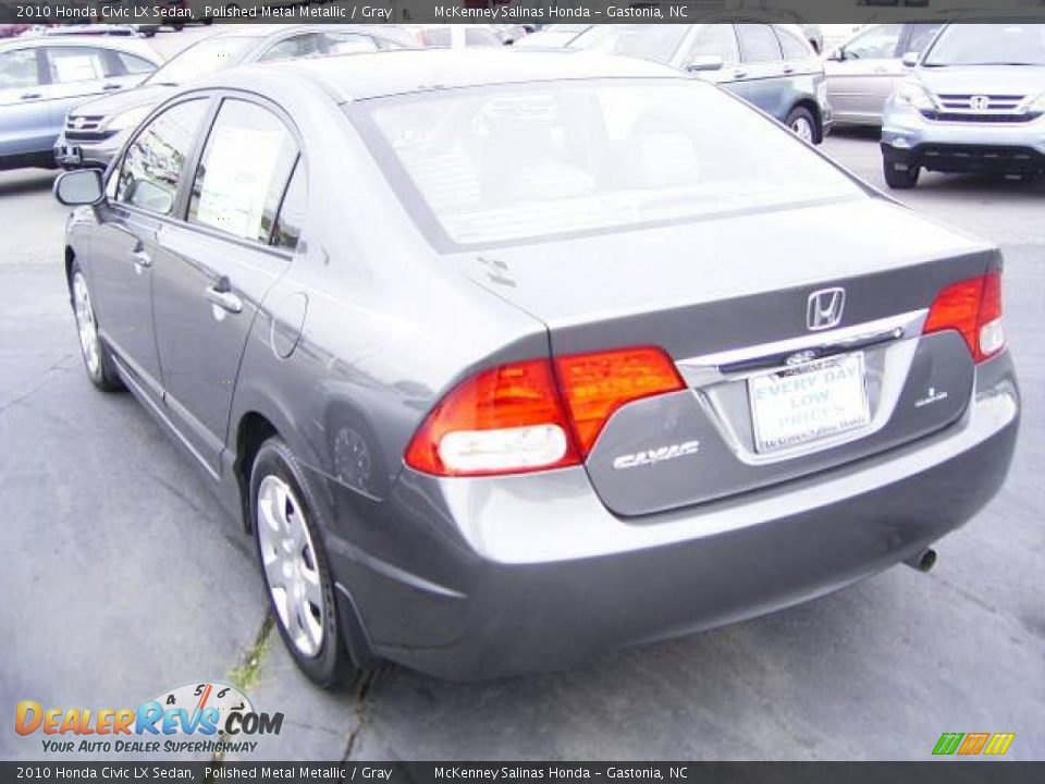 2010 Honda Civic LX Sedan Polished Metal Metallic / Gray Photo #2