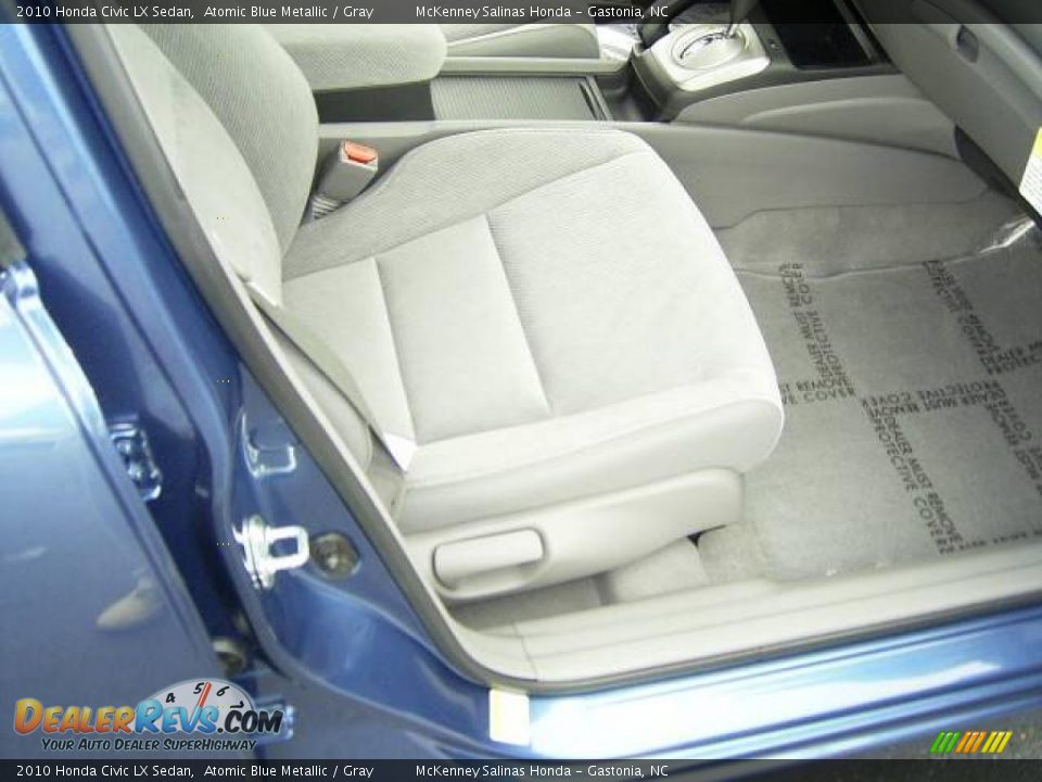 2010 Honda Civic LX Sedan Atomic Blue Metallic / Gray Photo #15