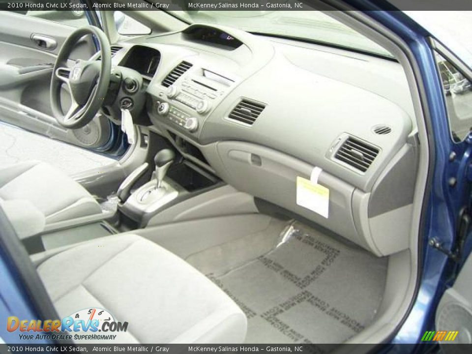 2010 Honda Civic LX Sedan Atomic Blue Metallic / Gray Photo #16