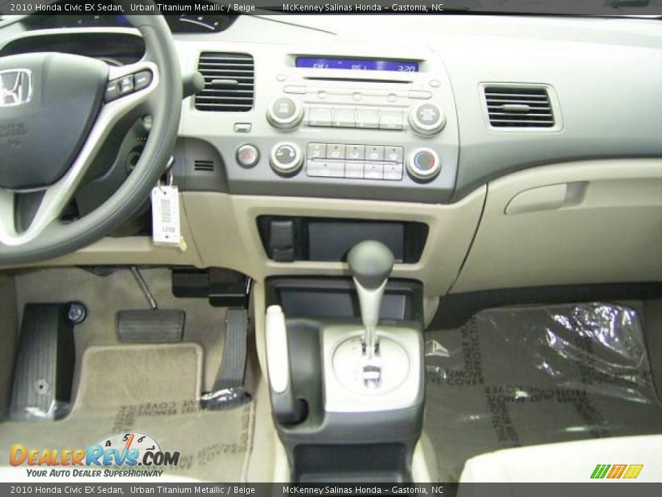 2010 Honda Civic EX Sedan Urban Titanium Metallic / Beige Photo #23