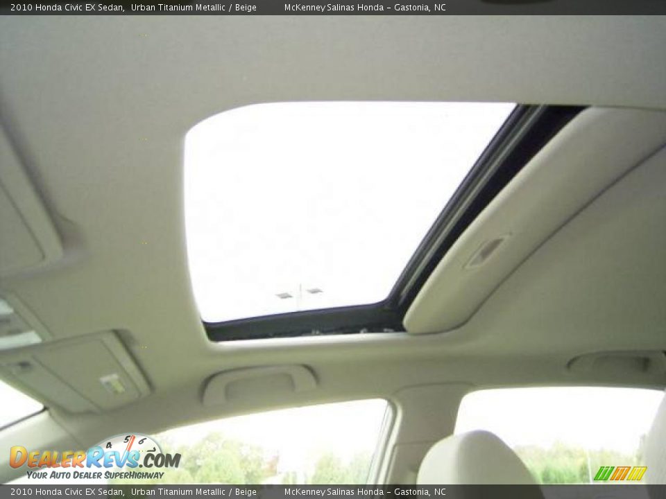 2010 Honda Civic EX Sedan Urban Titanium Metallic / Beige Photo #24
