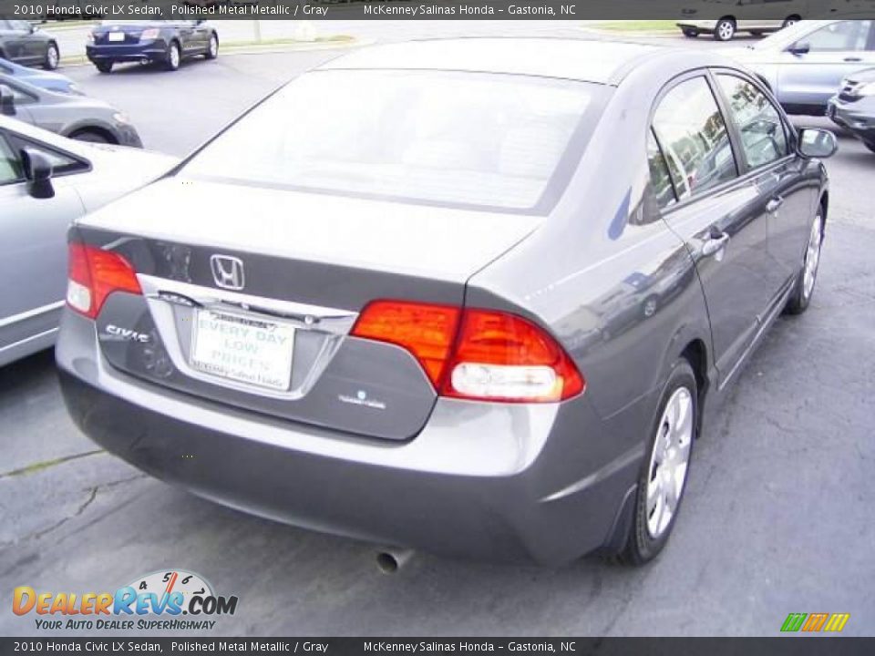 2010 Honda Civic LX Sedan Polished Metal Metallic / Gray Photo #4