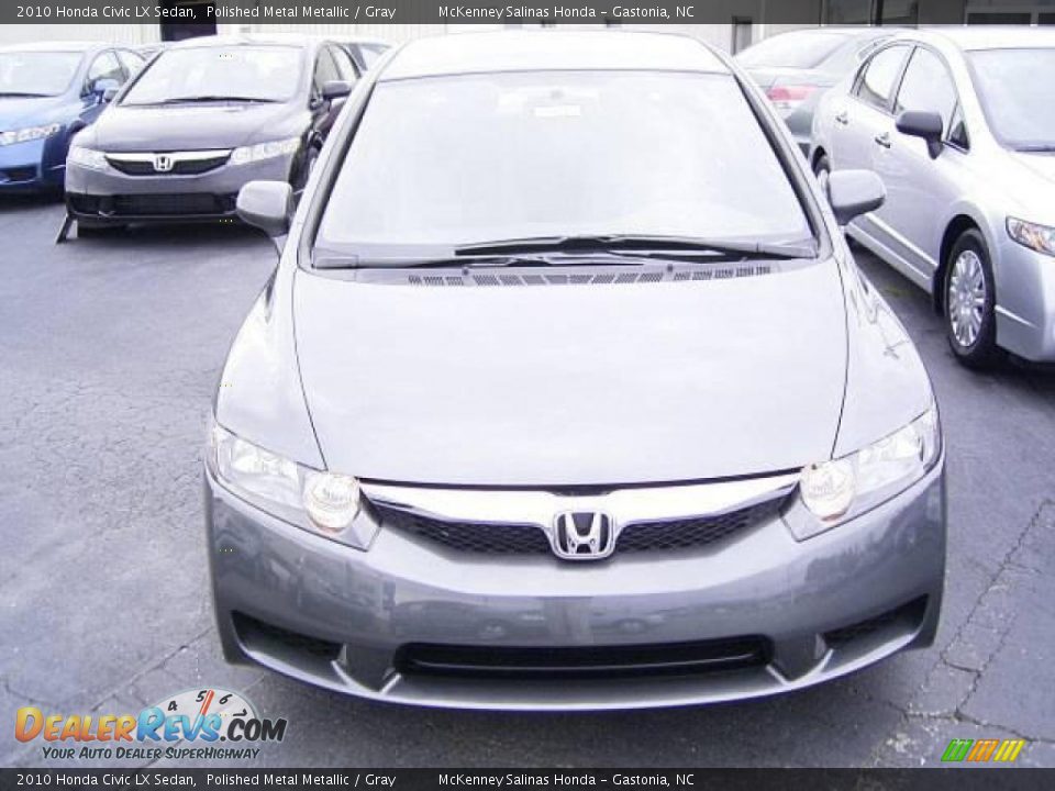 2010 Honda Civic LX Sedan Polished Metal Metallic / Gray Photo #6
