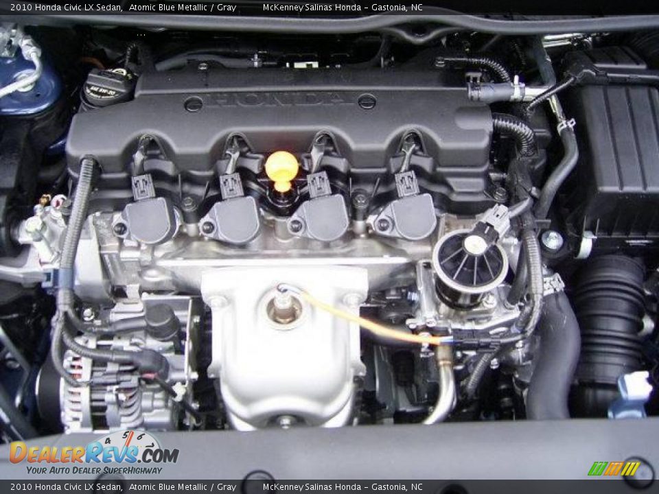 2010 Honda Civic LX Sedan Atomic Blue Metallic / Gray Photo #21
