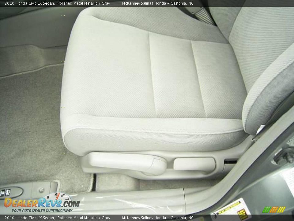 2010 Honda Civic LX Sedan Polished Metal Metallic / Gray Photo #8