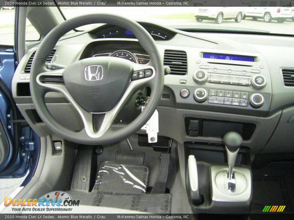 2010 Honda Civic LX Sedan Atomic Blue Metallic / Gray Photo #22