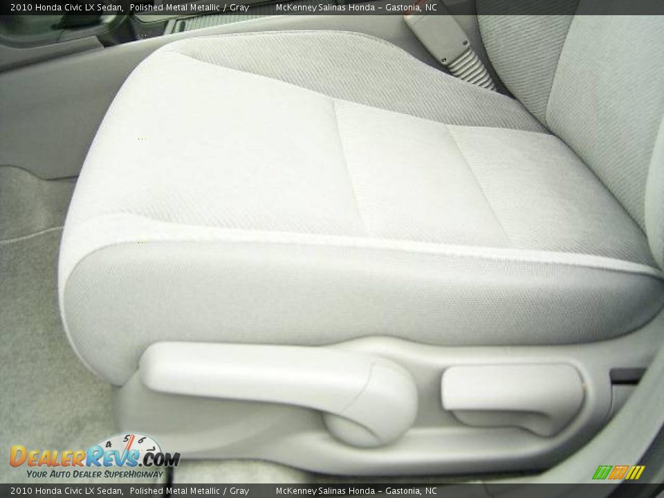 2010 Honda Civic LX Sedan Polished Metal Metallic / Gray Photo #9