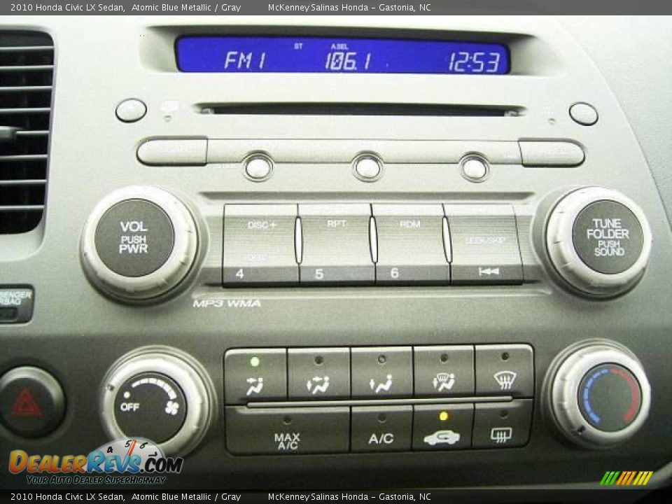 2010 Honda Civic LX Sedan Atomic Blue Metallic / Gray Photo #25