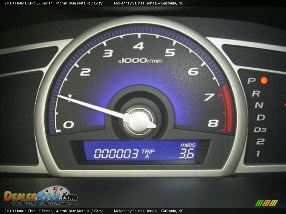 2010 Honda Civic LX Sedan Atomic Blue Metallic / Gray Photo #26