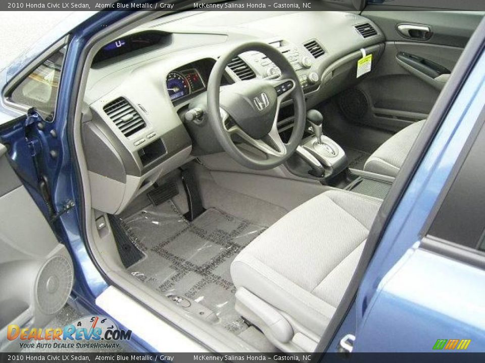 2010 Honda Civic LX Sedan Atomic Blue Metallic / Gray Photo #27