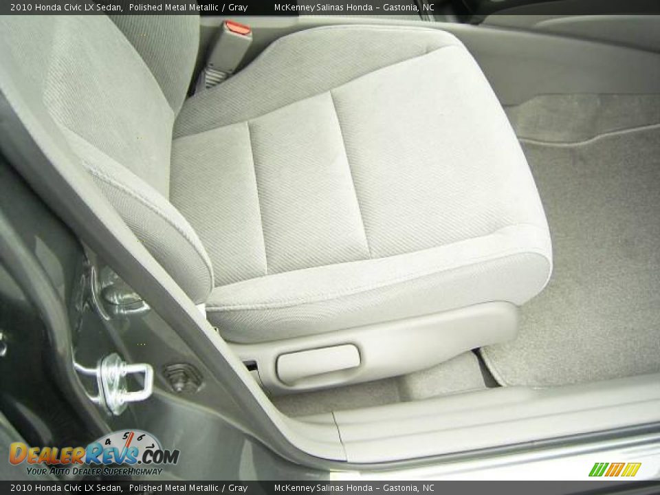 2010 Honda Civic LX Sedan Polished Metal Metallic / Gray Photo #15