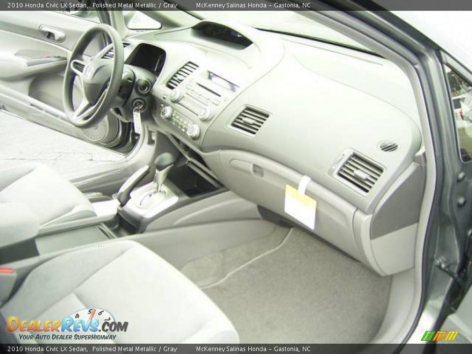 2010 Honda Civic LX Sedan Polished Metal Metallic / Gray Photo #16