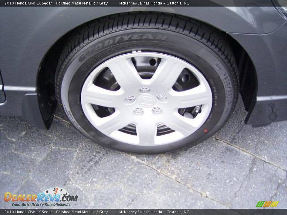 2010 Honda Civic LX Sedan Polished Metal Metallic / Gray Photo #17